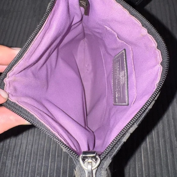 Coach Black and Silver Patterned Crossbody Bag - Picture 7 of 8